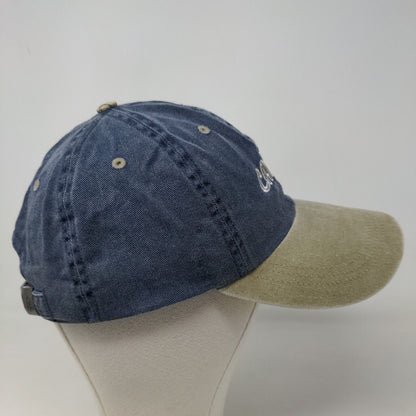 Caribbean Side Men's Slideback Hat Blue Embroidered Cancun Mexico Logo