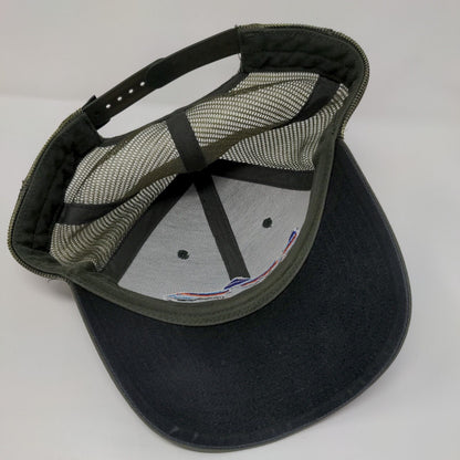 Patagonia Snapback Trucker Hat Green OSFA Adjustable Embroidered Mesh Back