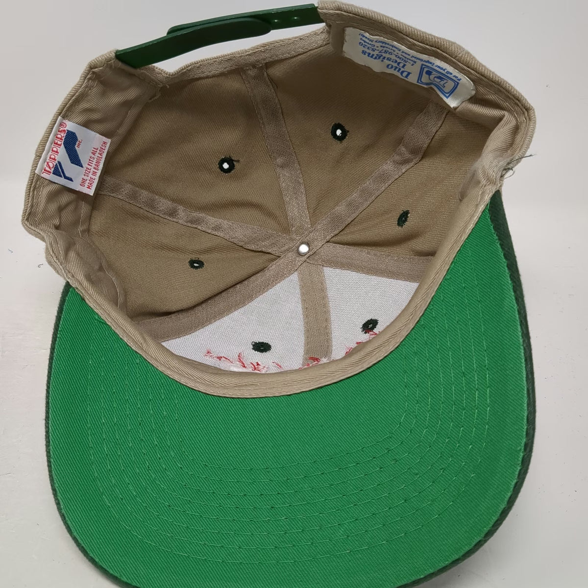 Toppers Snapback Beige Green One Size Prairie View Farms Red Angus Cattle Hat