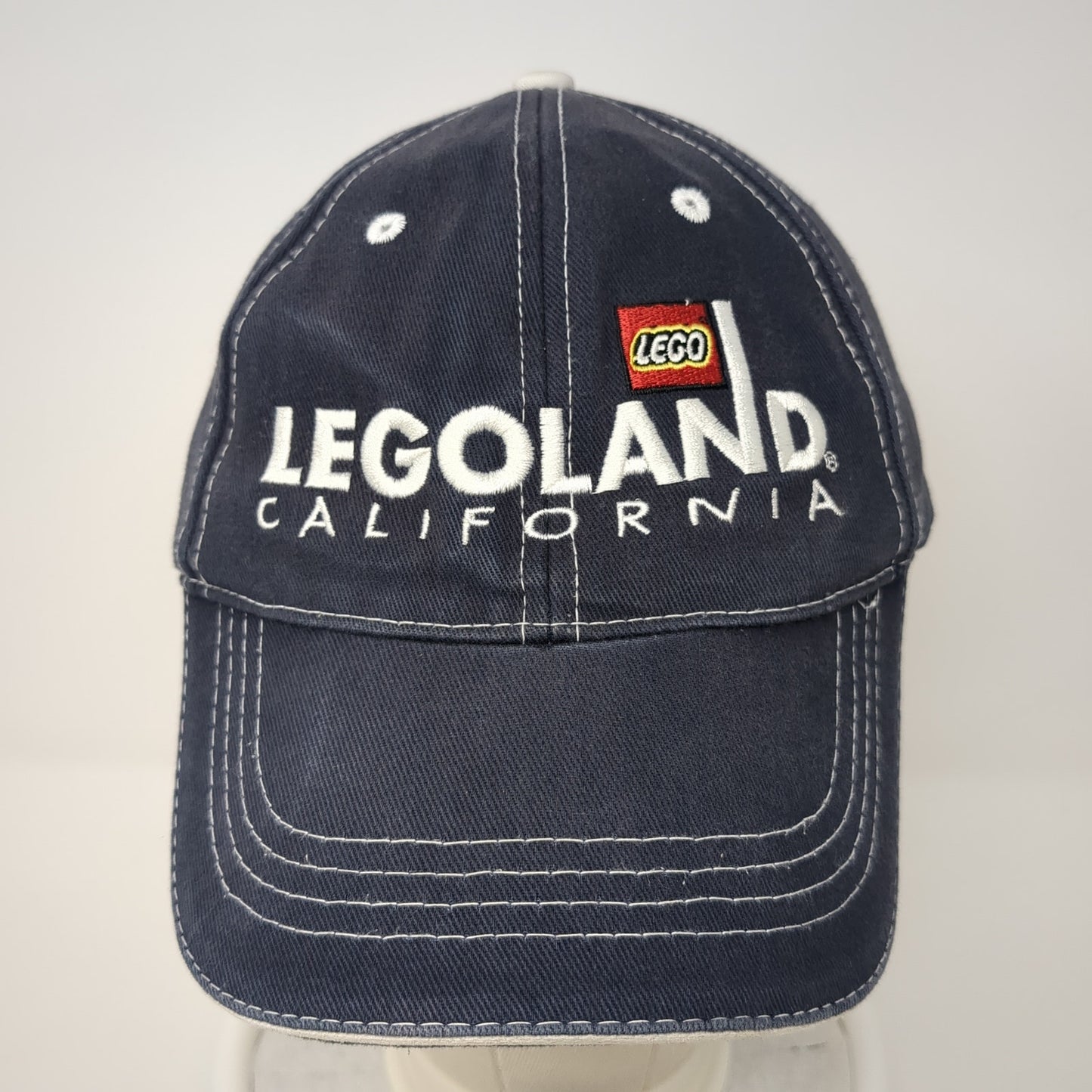 Legoland California Strapback Baseball Cap Blue One Size Adjustable Embroidered