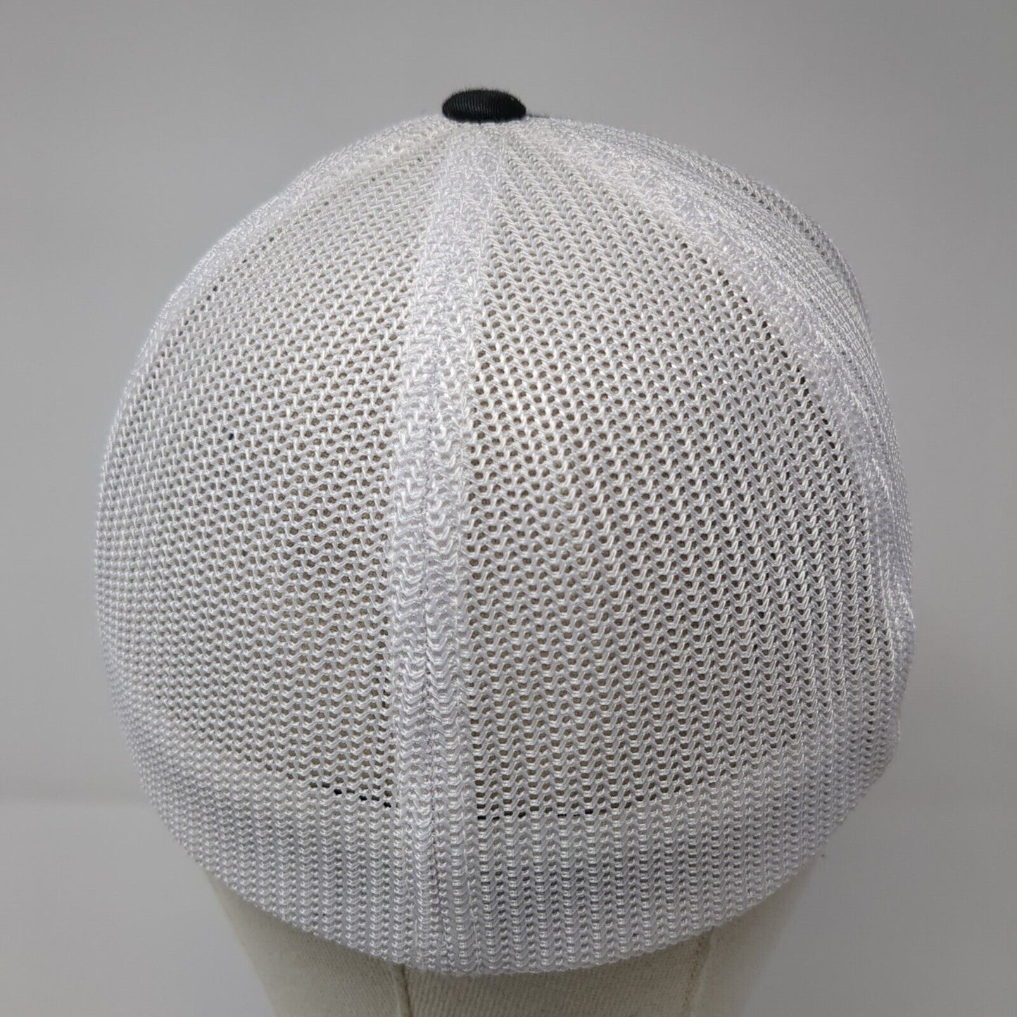 Roofers Mart Fitted Mesh Back Trucker Hat Black One Size Colorblock