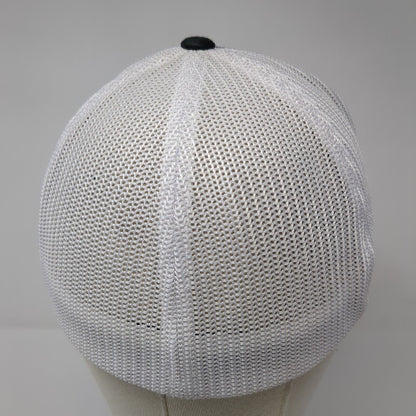 Roofers Mart Fitted Mesh Back Trucker Hat Black One Size Colorblock