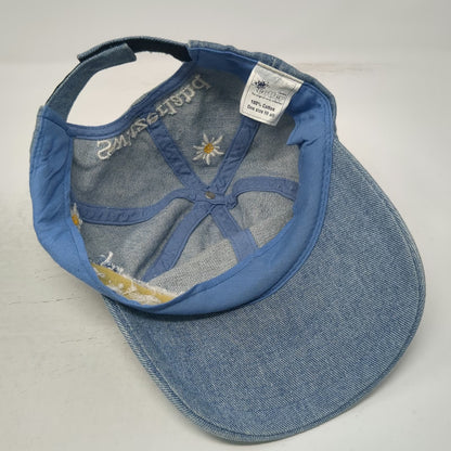 Cotter Baseball Cap Blue One Size Denim Edelweiss Floral Switzerland Hat Flower
