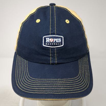 Ahead Baseball Cap Blue Yellow XL Ropes Baseball Hat Contrast Stitching