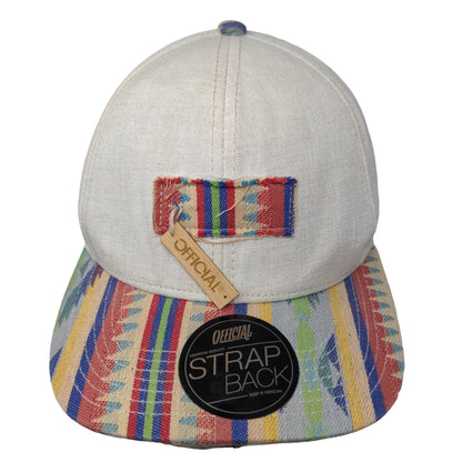 Official Men's Slideback Hat Multicolored OSFA Southwestern Pattern Logo