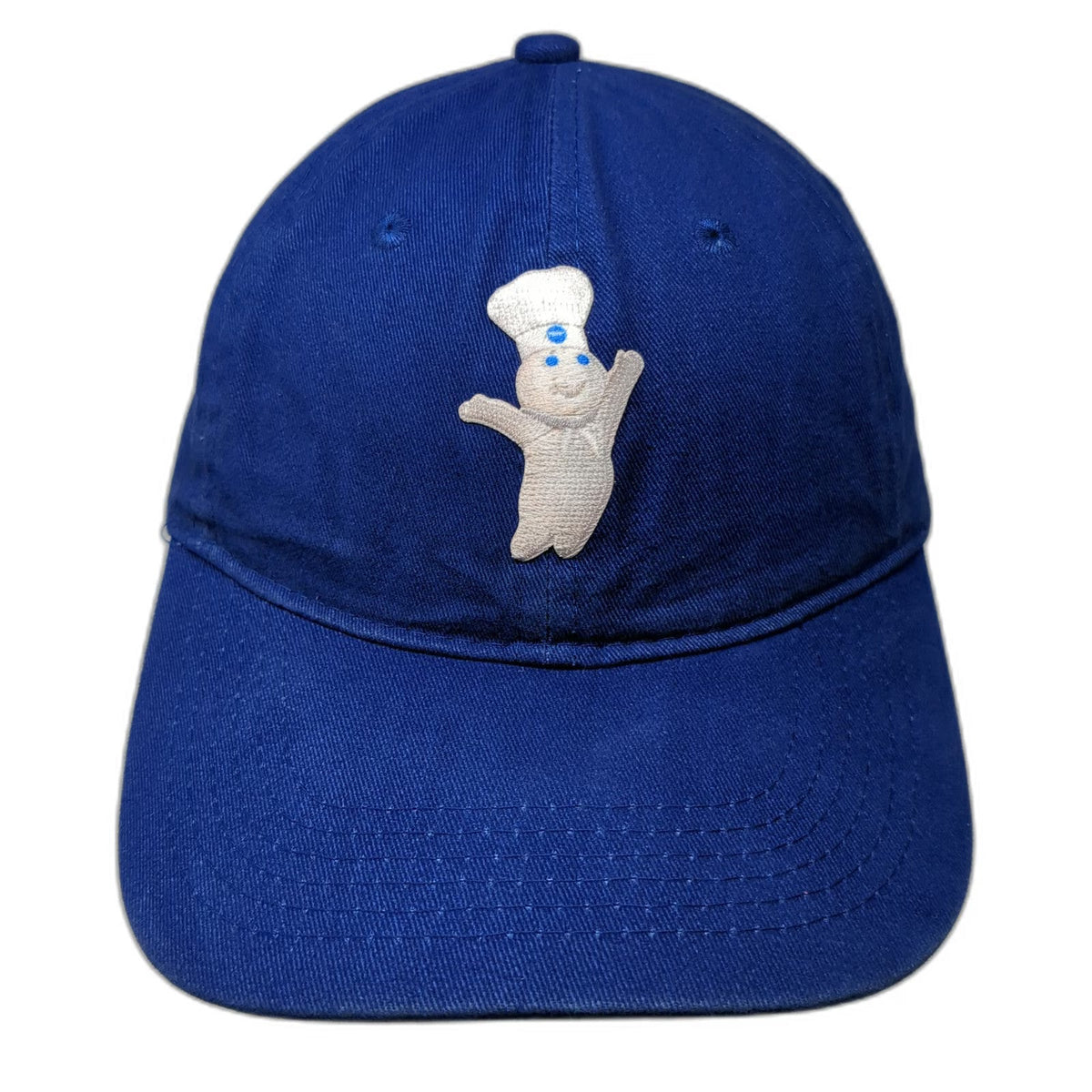 Port & Company Baseball Cap Blue One Size Pillsbury Doughboy Hat Slideback