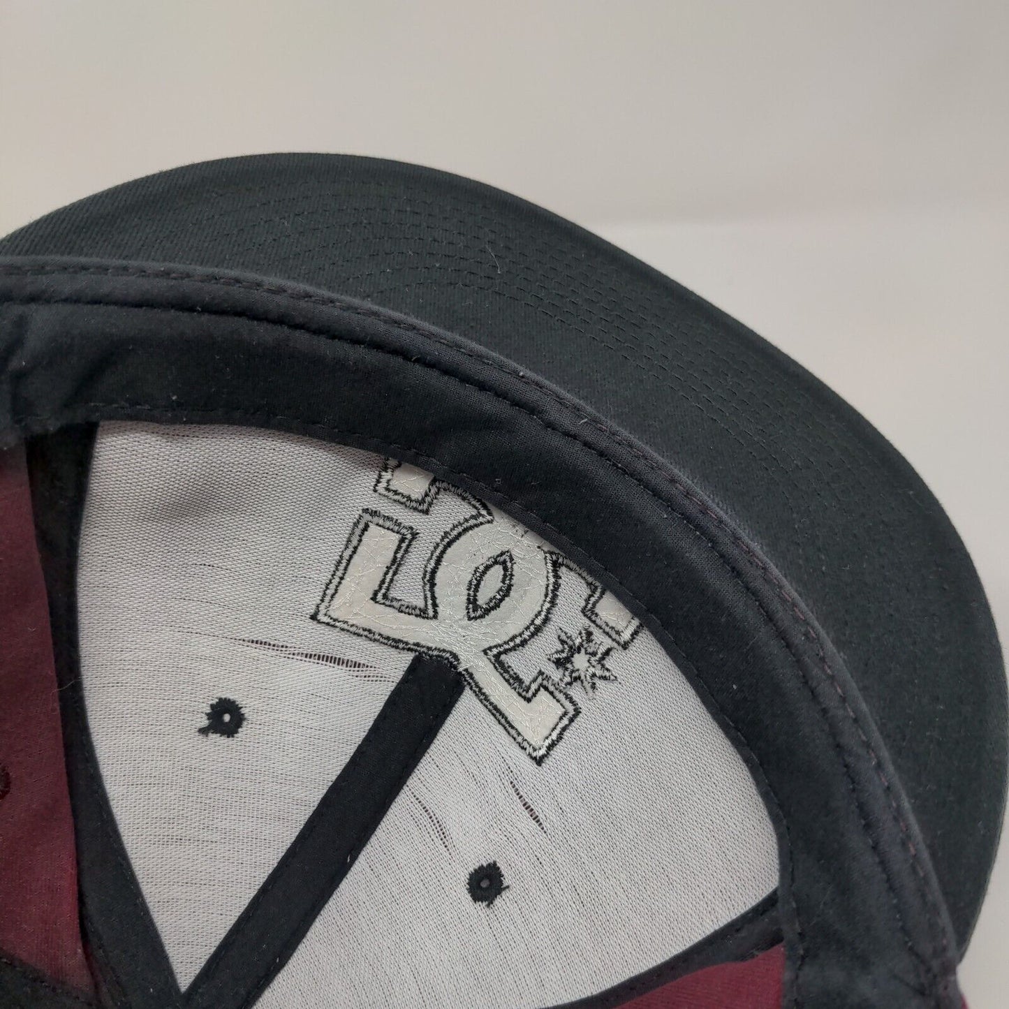DC Snapback Hat Red One Size Adjustable Embroidered The Classics Yupoong