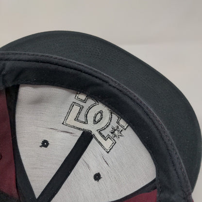 DC Snapback Hat Red One Size Adjustable Embroidered The Classics Yupoong