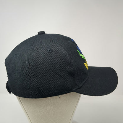 Remo Invictus Embroidered Globe Laurel Wreath Black Baseball Cap Hat One Size