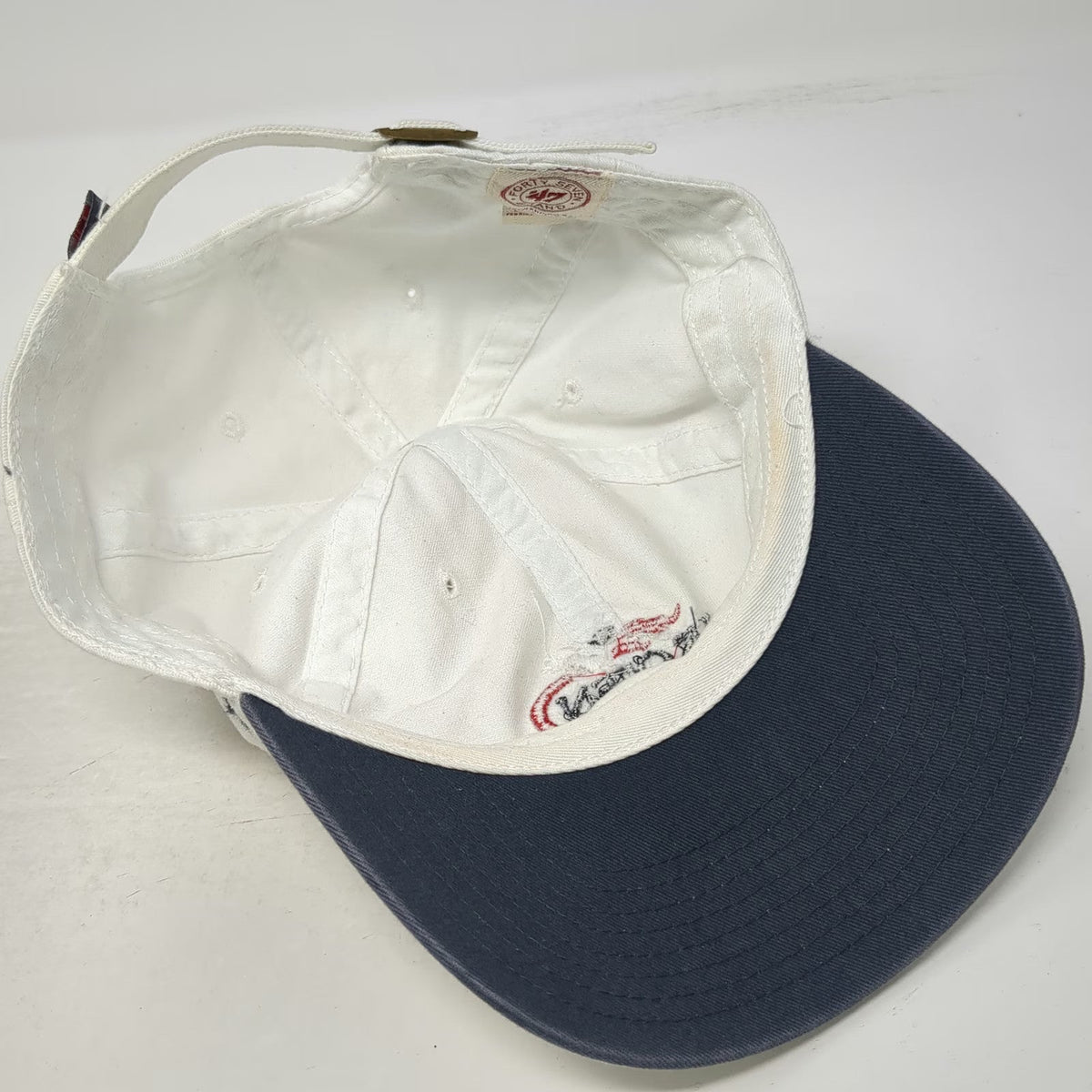 47 Brand Baseball Cap White One Size 2014 US Open Tennis USTA Adjustable Hat