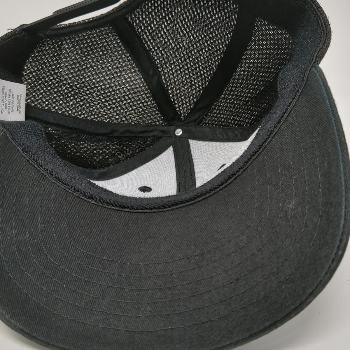 Quake City Caps Republic Services Star Logo Trucker Hat Black One Size Snapback