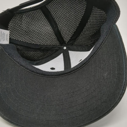 Quake City Caps Republic Services Star Logo Trucker Hat Black One Size Snapback