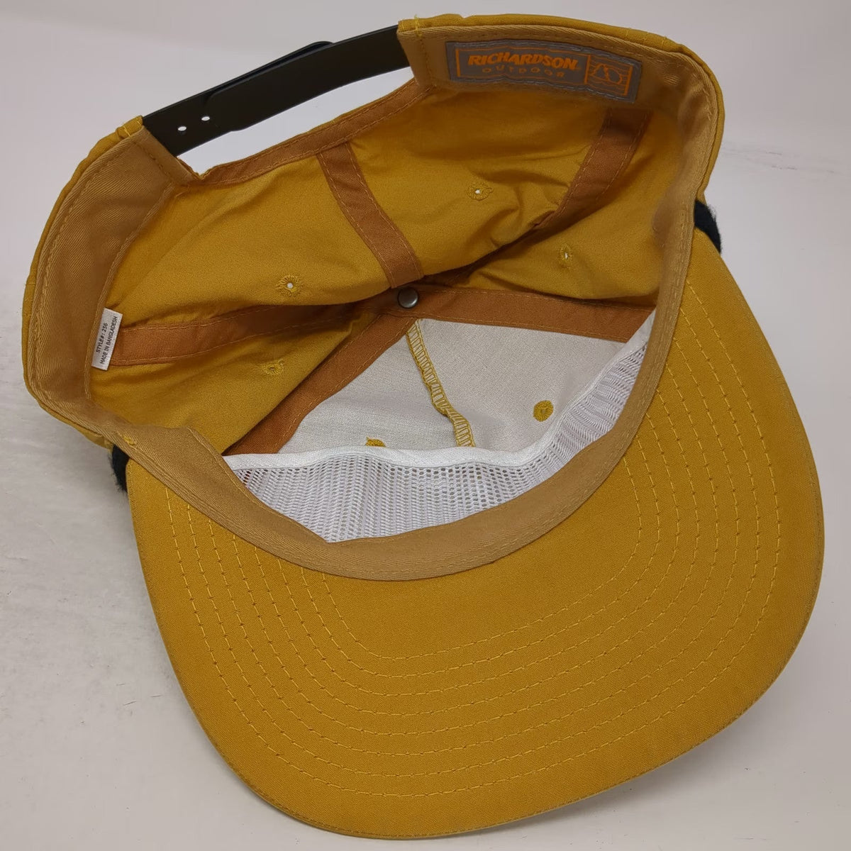 Richardson 5 Panel Yellow One Size Pacific Northwest Mountains Rope Snapback Hat