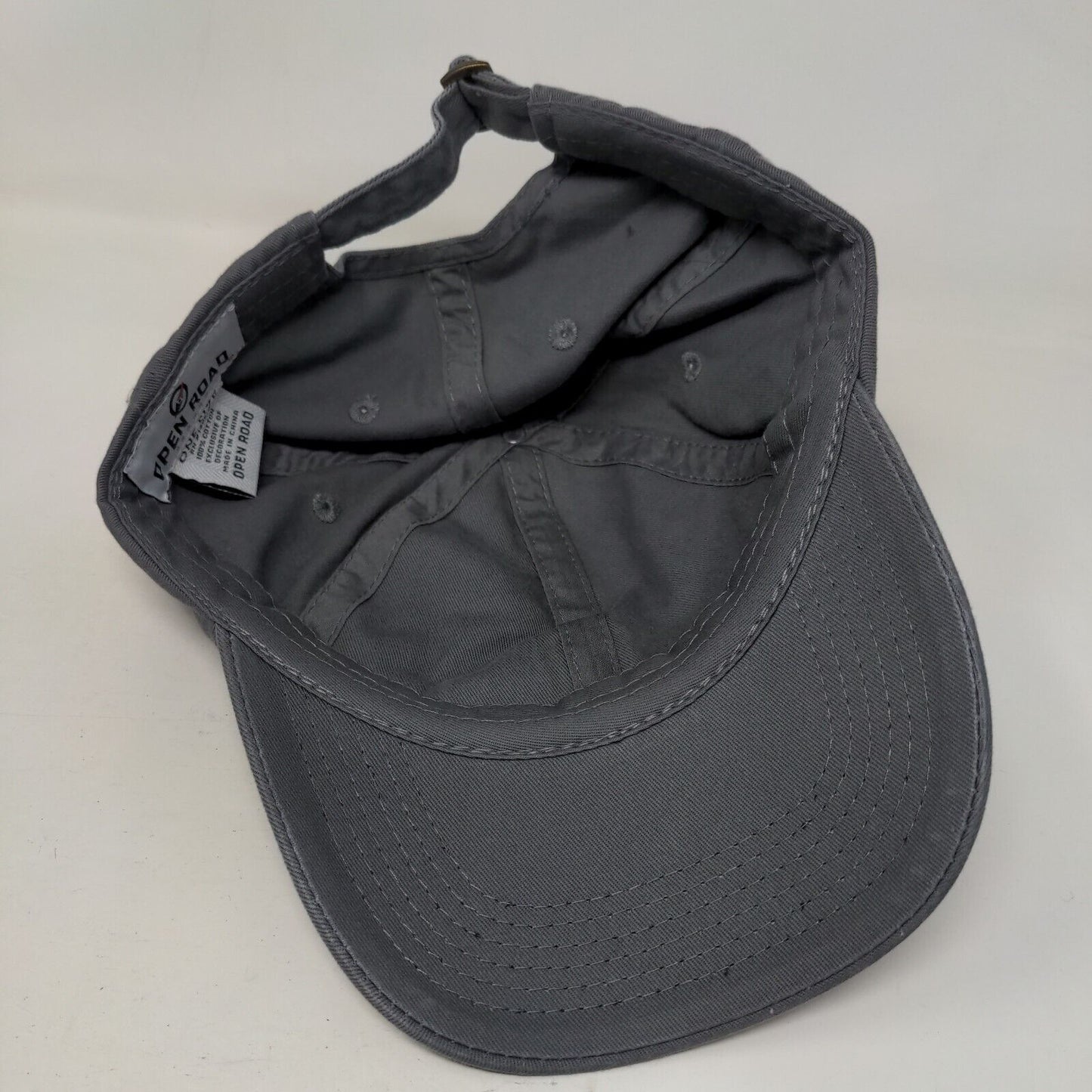 Dog Mom Slideback Hat Gray One Size Adjustable Embroidered Open Road