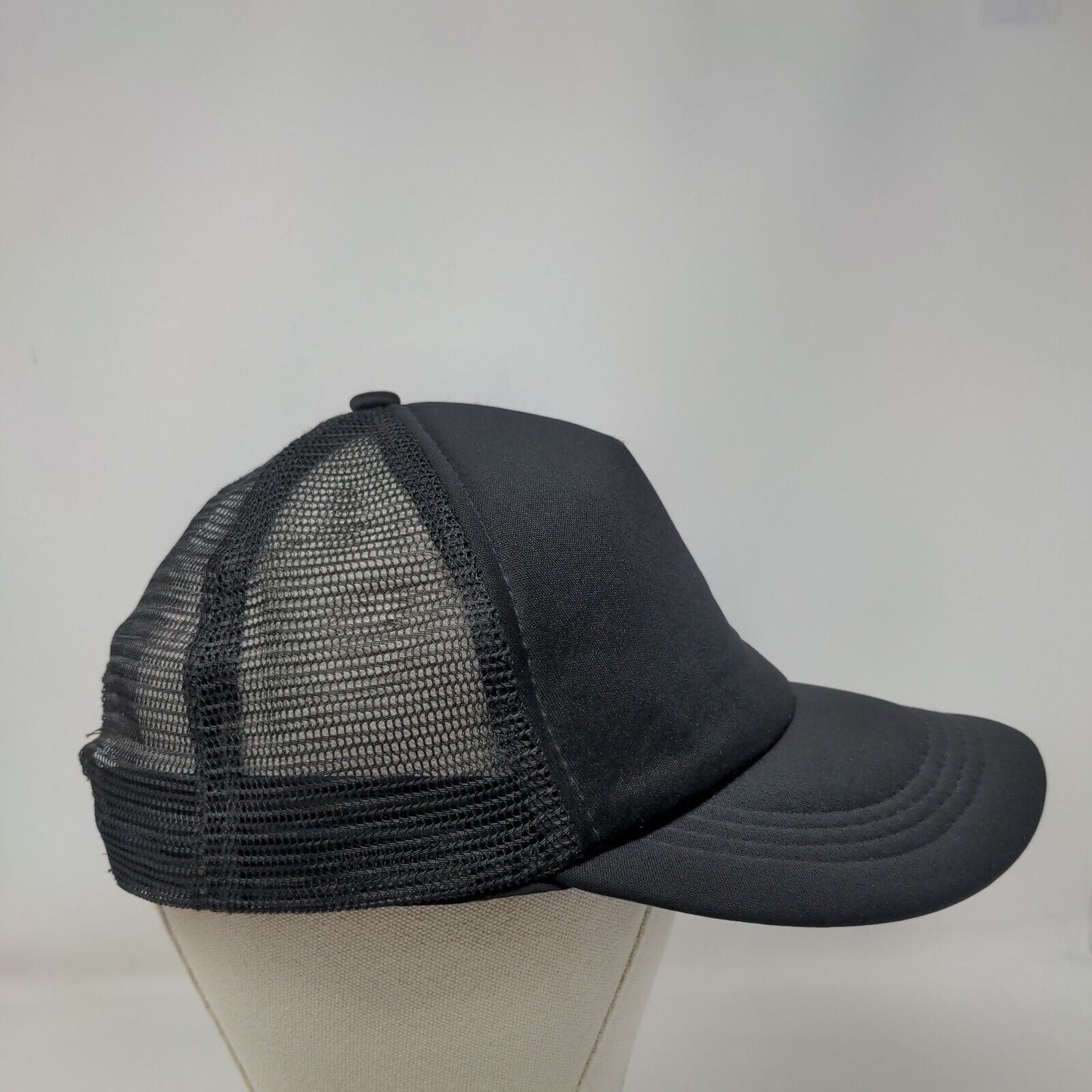 Smittybilt Snapback Trucker Hat Black One Size Adjustable Breathable Mesh Back