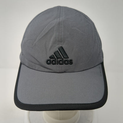 Adidas Climalite Strapback Hat Gray One Size Adjustable Embroidered Breathable