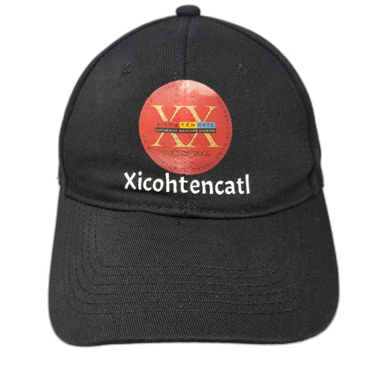 i Fashion Baseball Cap Black One Size Slideback Xicohtencatl Restaurant Logo Hat