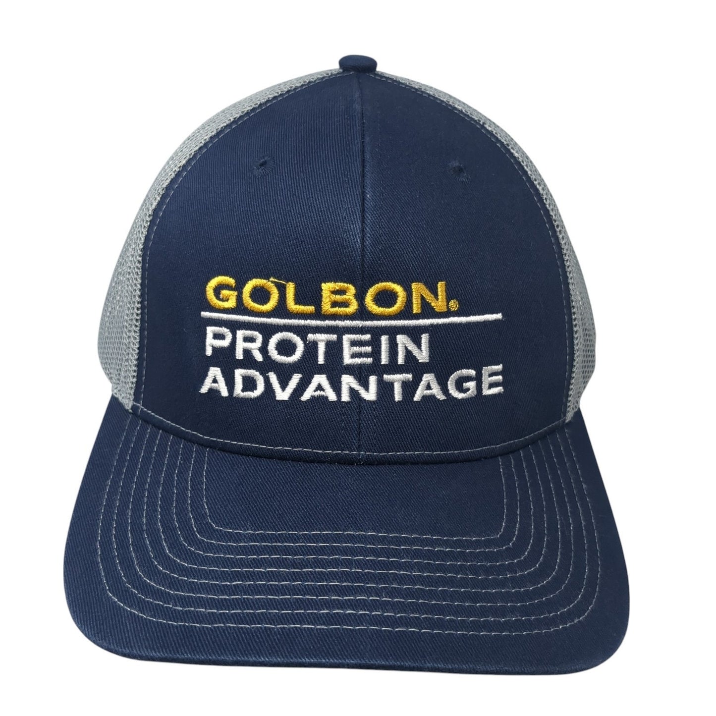 Golbon Protein Advantage Snapback Trucker Hat Blue OS Adjustable Outdoor Cap