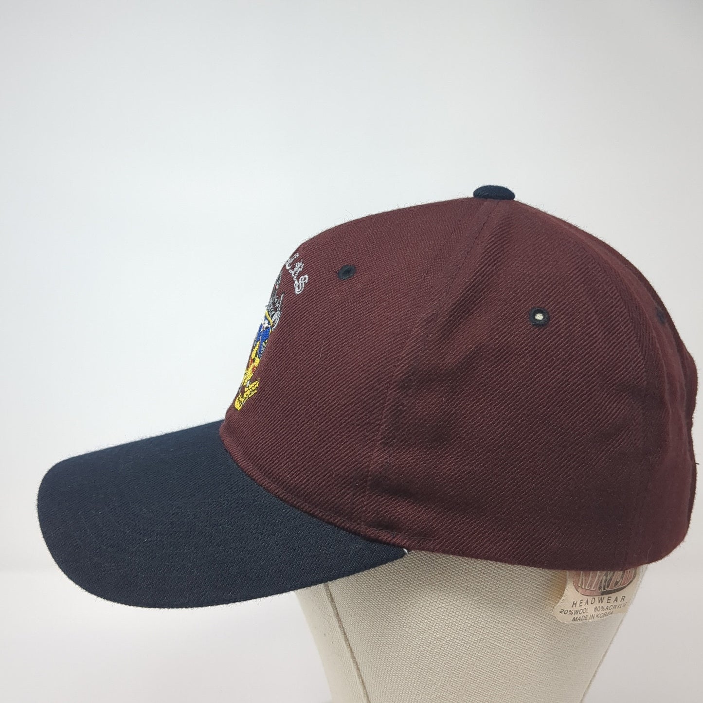 324th ERS Strapback Baseball Cap Red One Size Adjustable Embroidered Kee & Ed