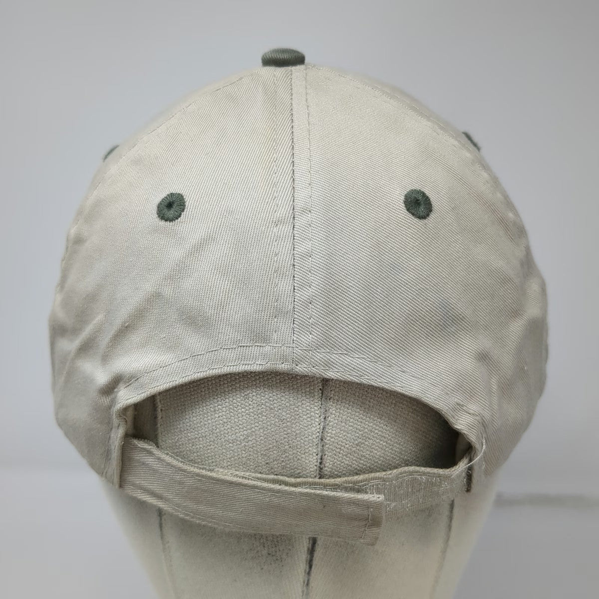 ACE USA Alaska Bear Paw Baseball Cap Hat Beige Green One Size Strapback Souvenir