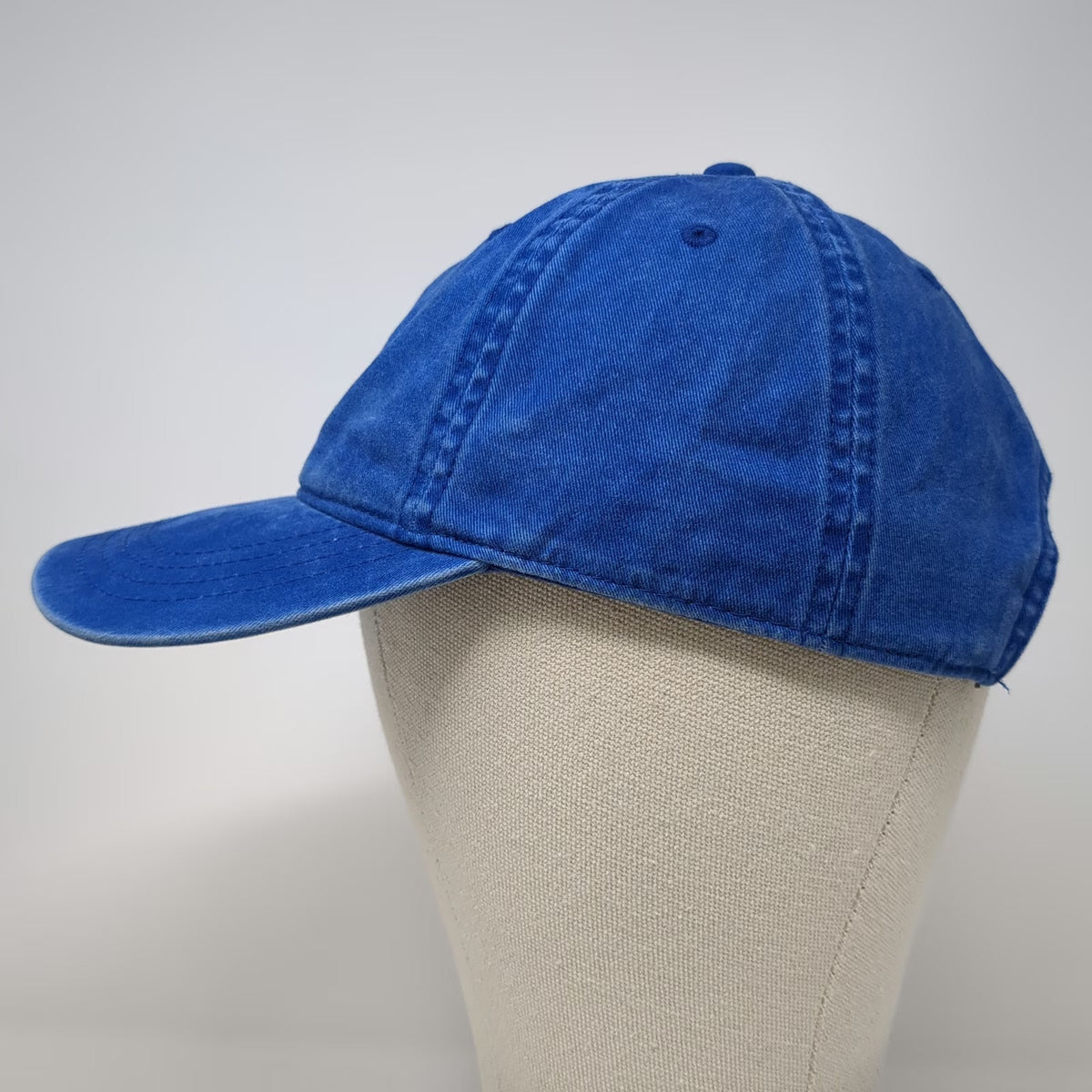 Vans Blue One Size Baseball Cap Adjustable Cotton Embroidered Script Logo Hat