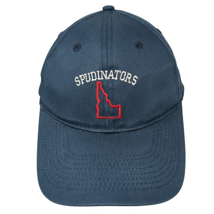 Spudinators Strapback Hat Blue One Size Adjustable Embroidered Port & Company