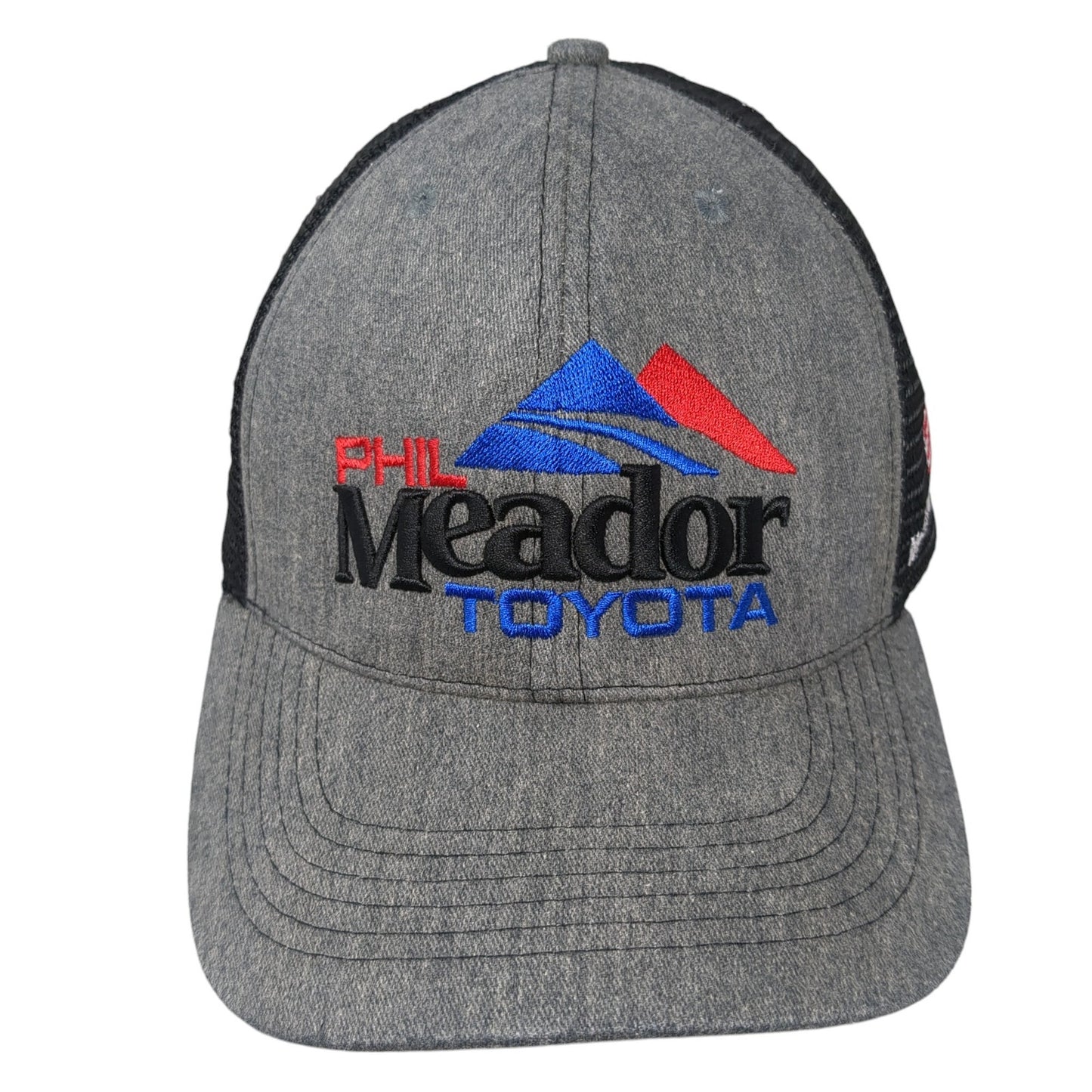 Phil Meador Toyota Snapback Trucker Hat Gray One Size Mesh Back Adjustable