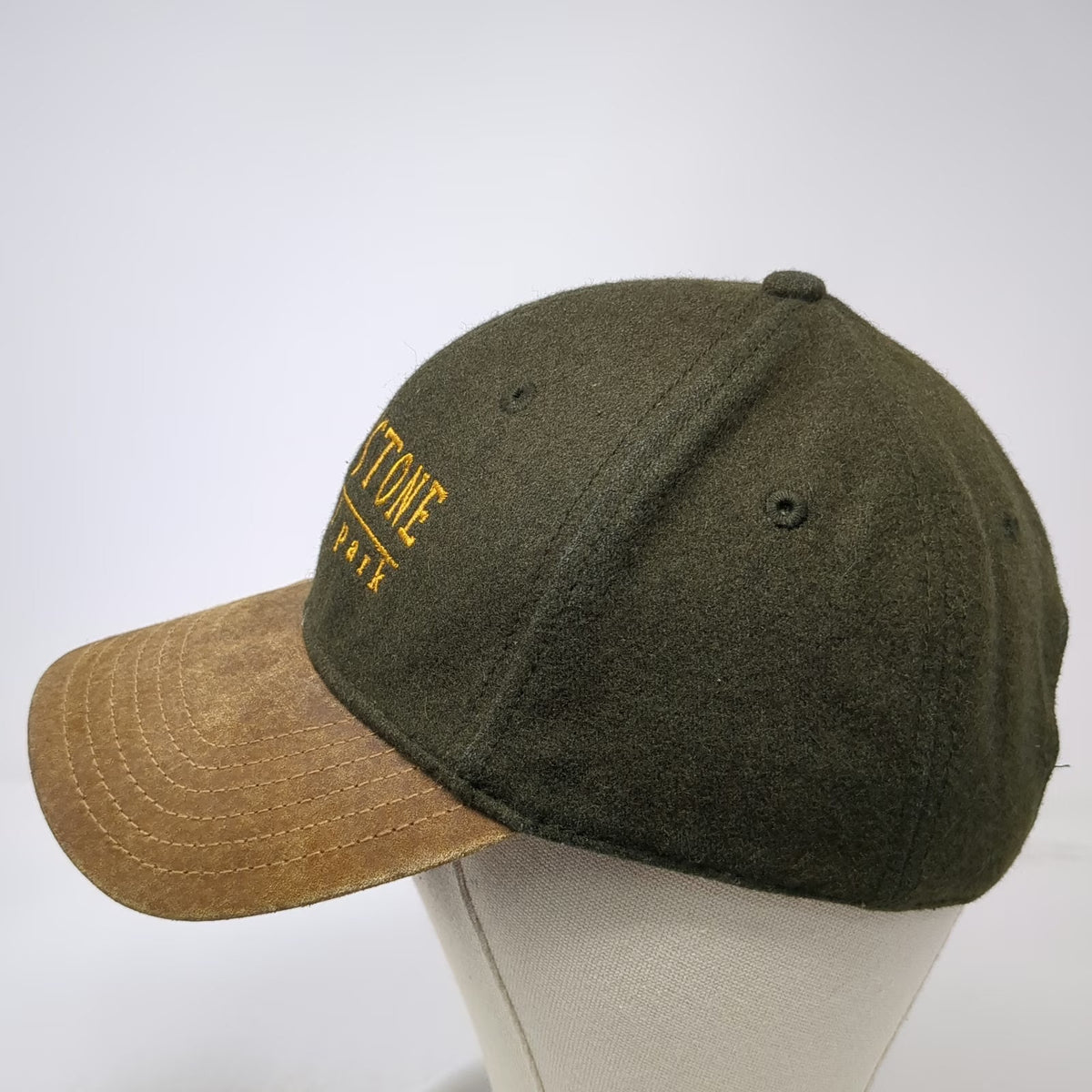 Triangle Sport Green One Size Baseball Cap Yellowstone National Park Brown Brim