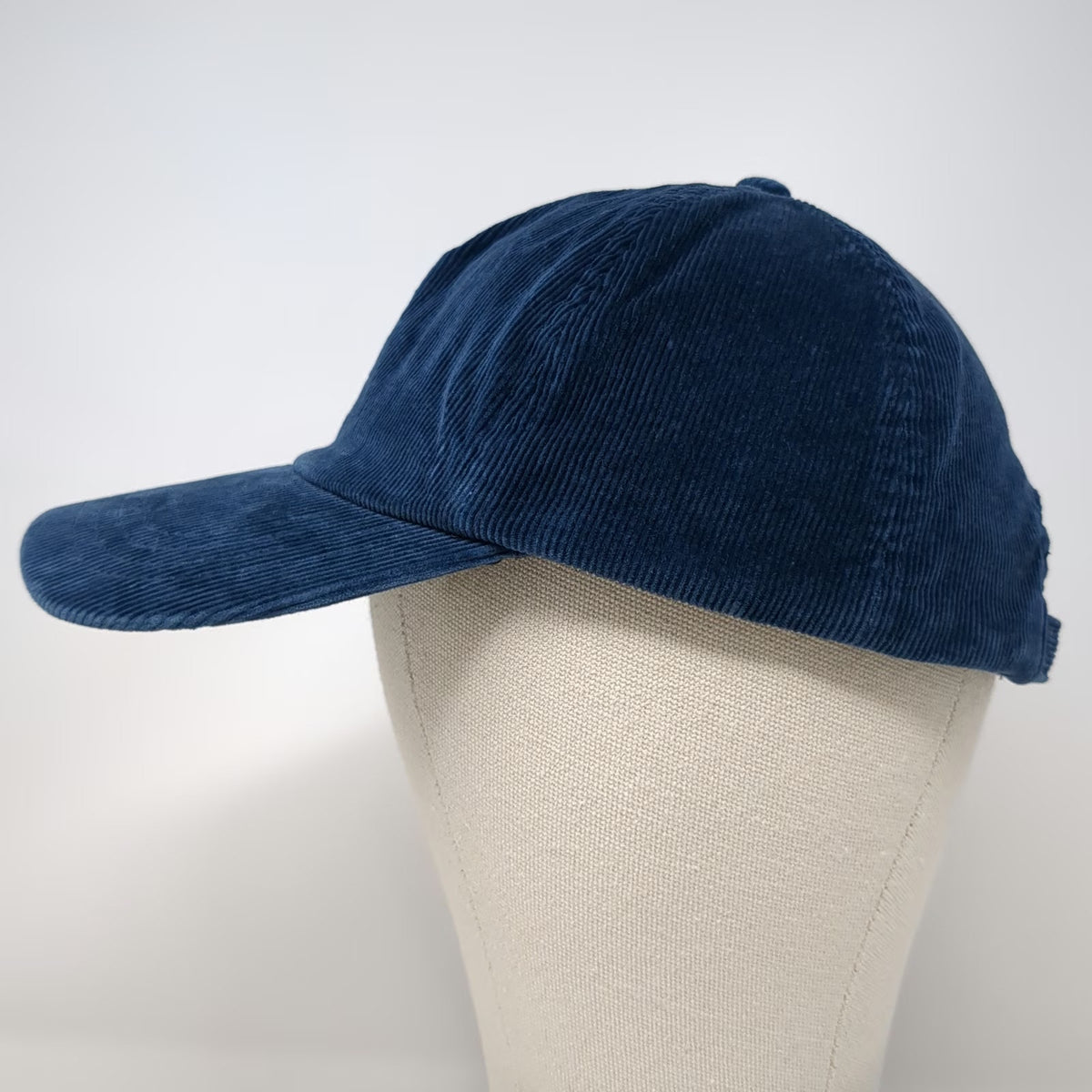 BDG Baseball Cap Blue One Size Corduroy Slideback Adjustable Plain Solid hat