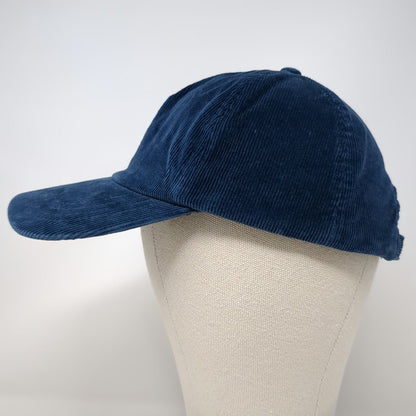 BDG Baseball Cap Blue One Size Corduroy Slideback Adjustable Plain Solid hat