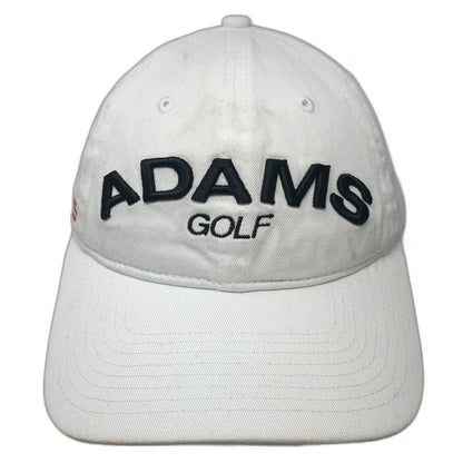 New Era Adams Golf White One Size Baseball Cap Slideback Super S Adjustable Hat