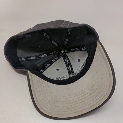 Live The Salt Life Fitted Hat Gray OSFM Embroidered 6 Panel Vent Holes