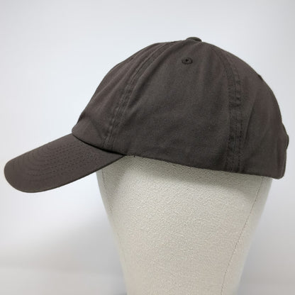 Vuori Baseball Cap Brown One Size Adjustable Slideback Hat V Logo Cotton Blend