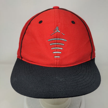 Jordan Jumpman Fitted Hat Red 7 3/8 Embroidered Colorblock 6 Panel