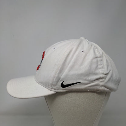 Nike Classic99 Dri Fit Men's Fitted Hat White M/L Ohio State Buckeyes Logo