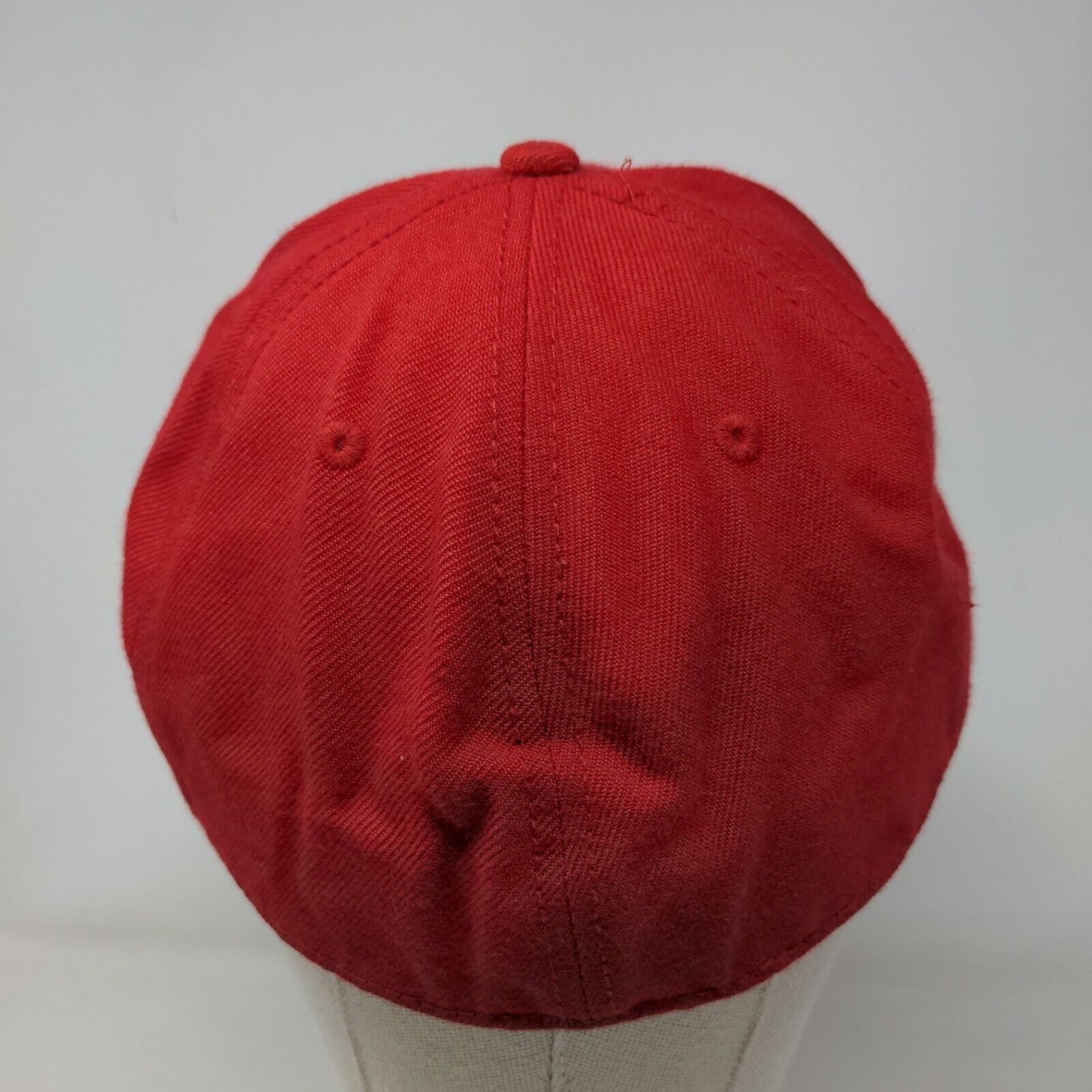 Tito Fitted Hat Red One Size Embroidered Otto Fit 3030 Vent Holes Vodka