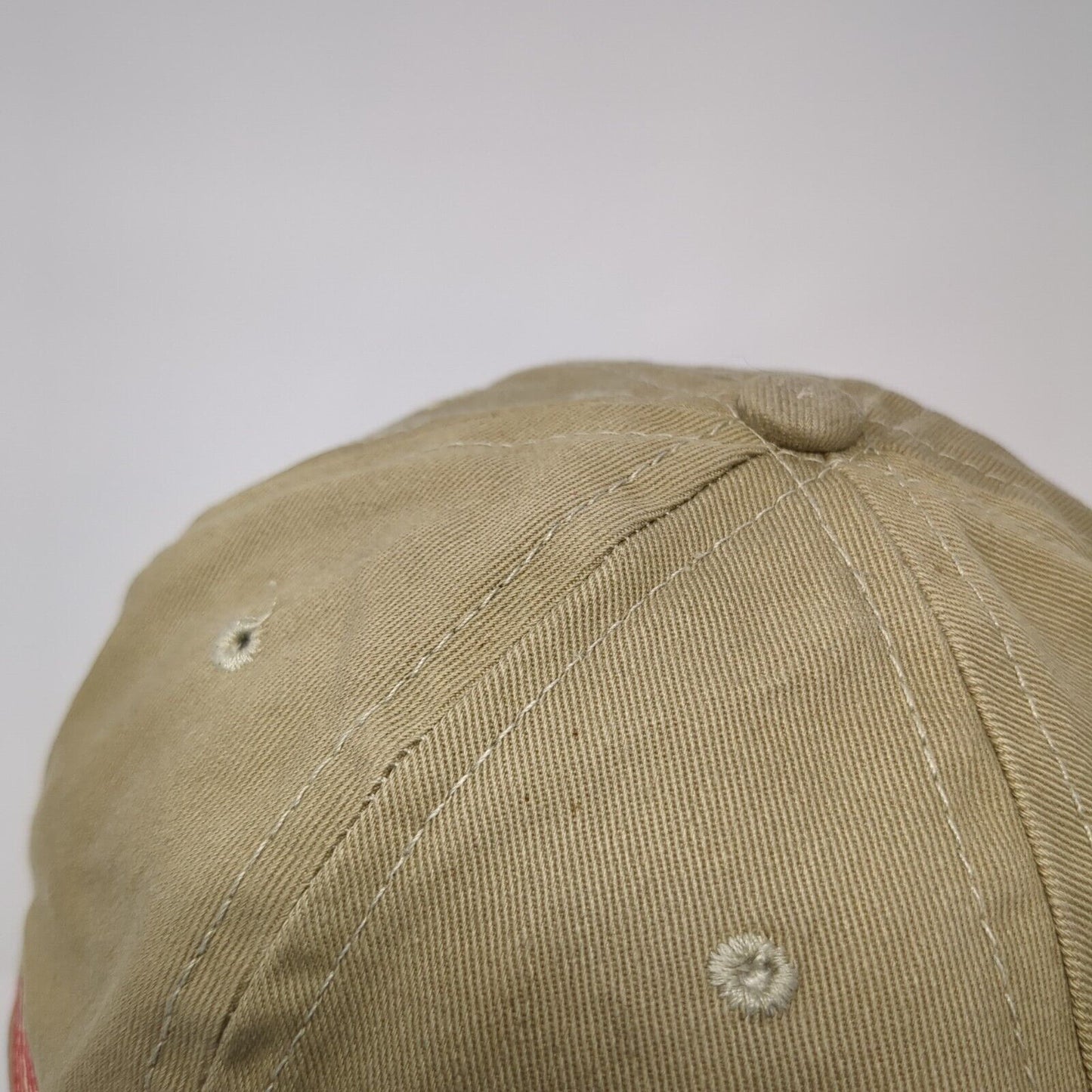 Boeing Slideback Hat Tan One Size Adjustable Embroidered Patriotic 6 Panel