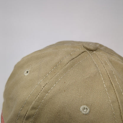 Boeing Slideback Hat Tan One Size Adjustable Embroidered Patriotic 6 Panel