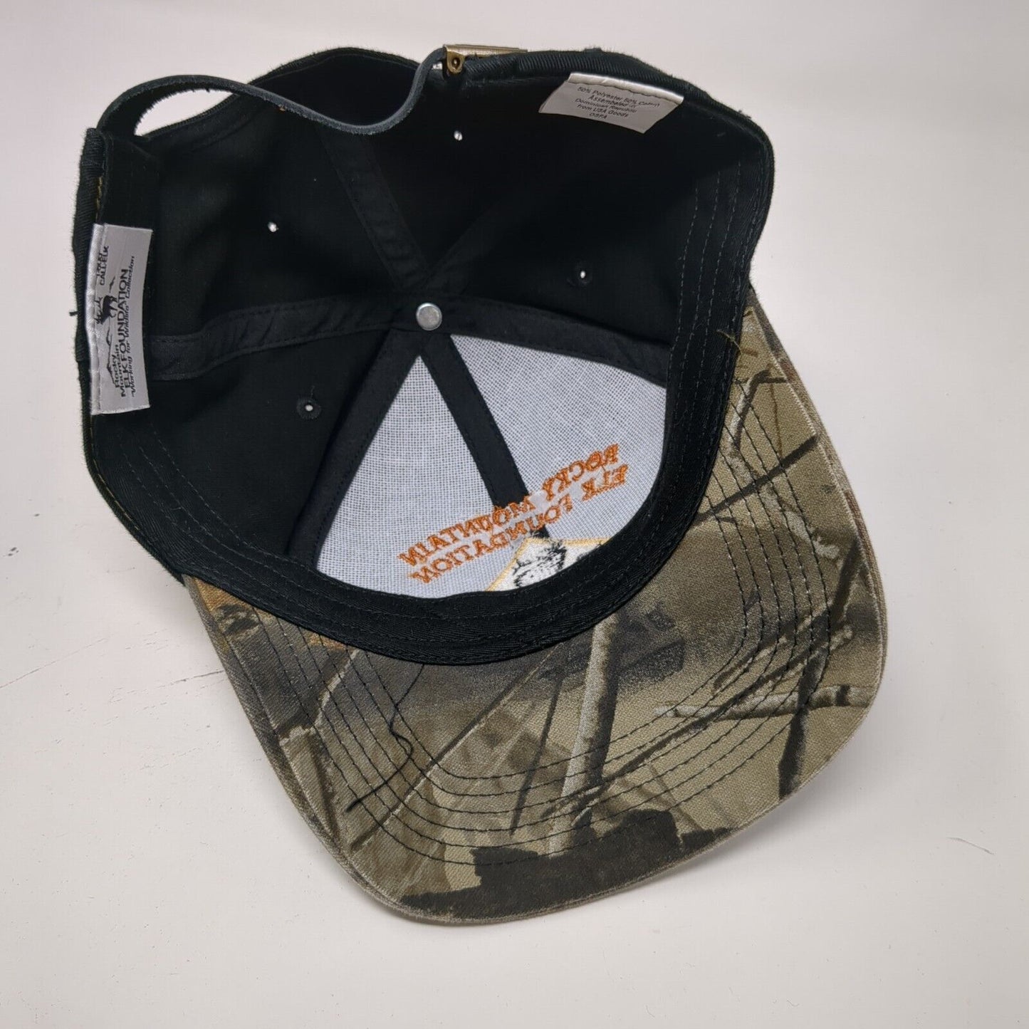 Rocky Mountain Elk Foundation Spondor Slideback Hat Multicolor OS Embroidered
