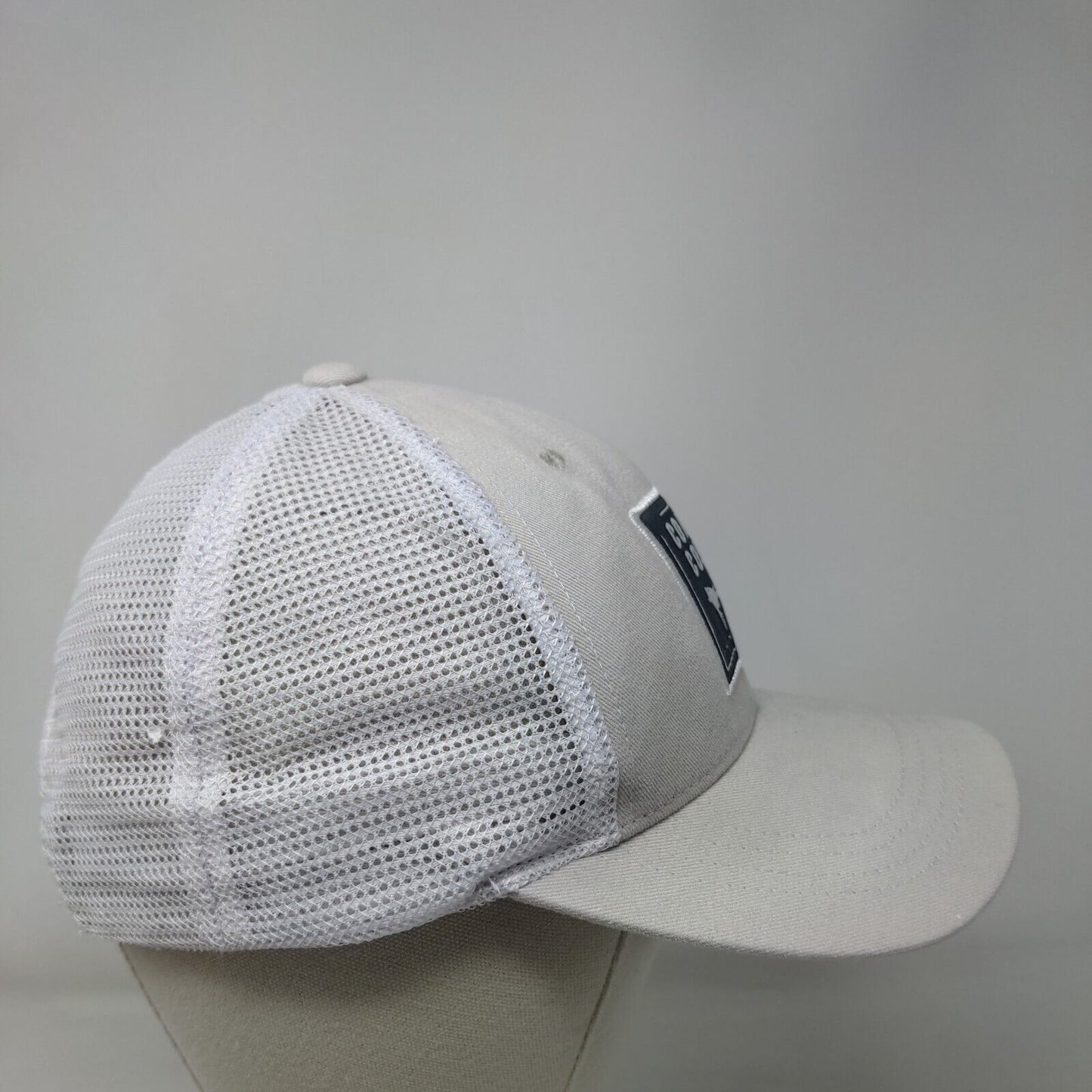 Coastal Cotton Uninhibited Snapback Trucker Hat Cream One Size Mesh Back