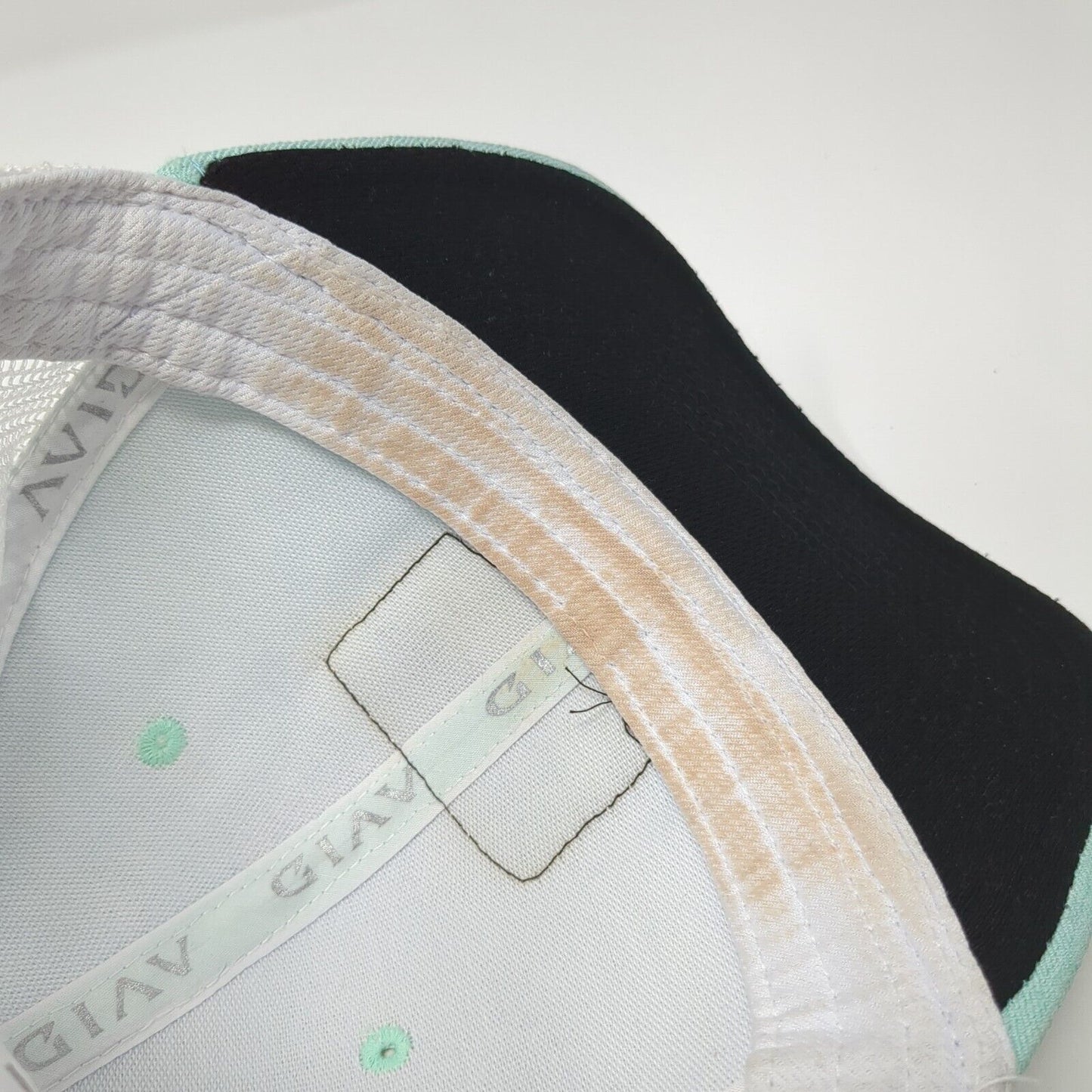 Fishing Hook Patch Snapback Trucker Hat Blue One Size Mesh Back Avid