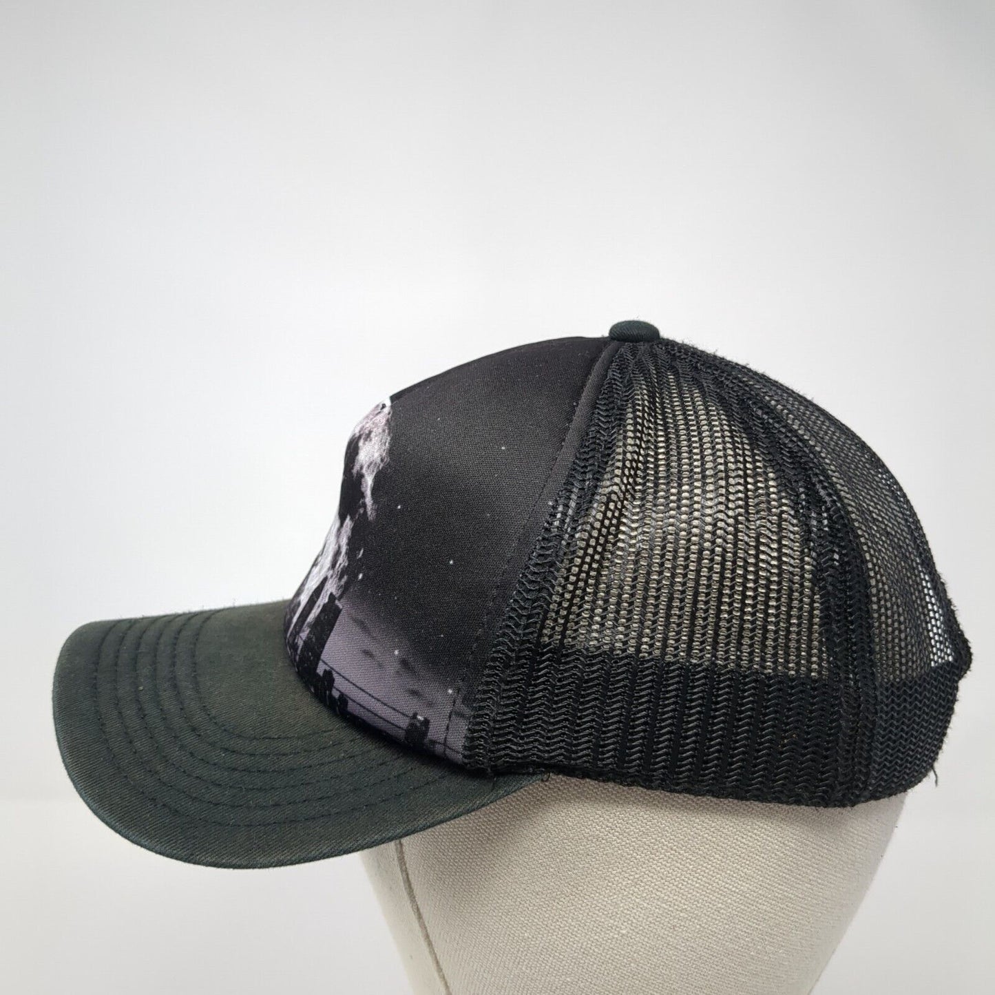 Old Navy Snapback Trucker Hat Black One Size Adjustable Mesh Back Polyester