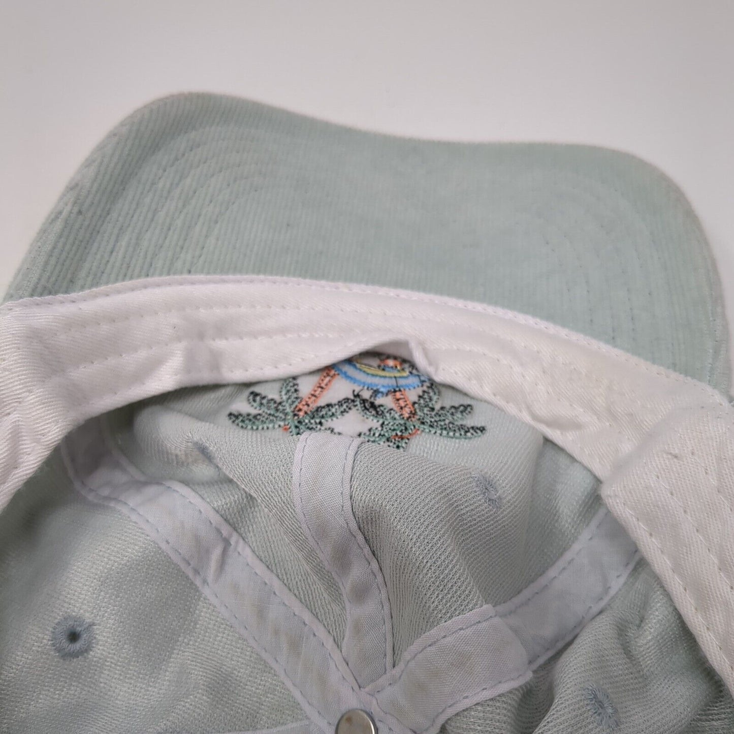EXP x ICDC Dolphin Snapback Hat Green One Size Adjustable Corduroy