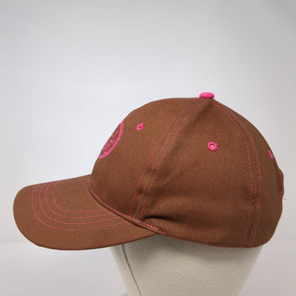C-A-L Ranch Stores Strapback Hat Brown One Size Adjustable Embroidered Cotton