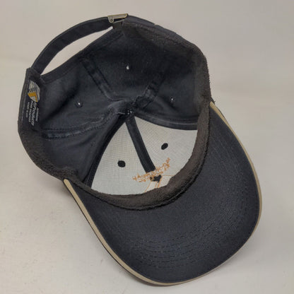 K-Products Men's Slideback Hat Black Moorehead Electric Vintage Made USA Logo