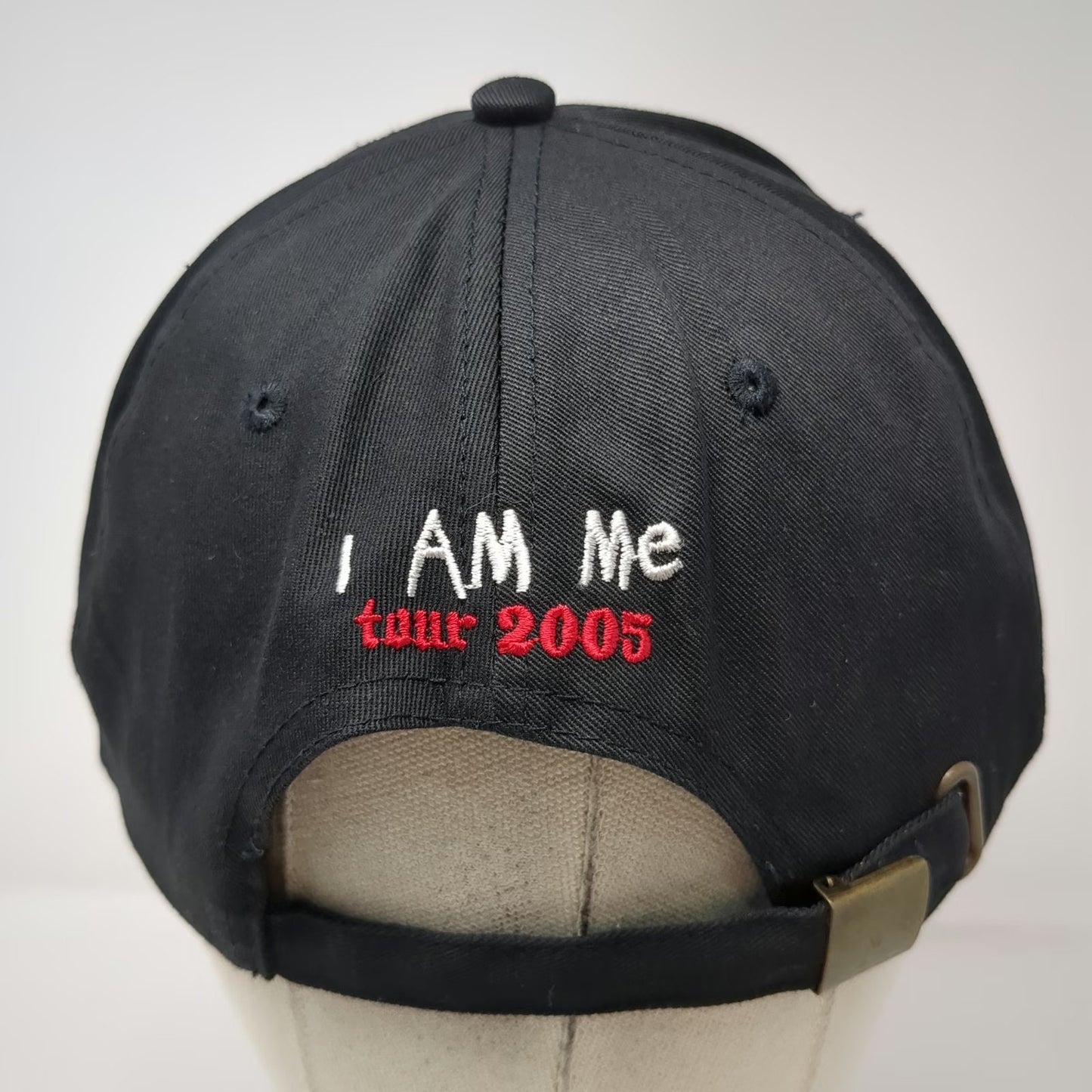 Ashlee Simpson I Am Me Tour 2005 Star Embroidered Baseball Cap Black Vintage Hat