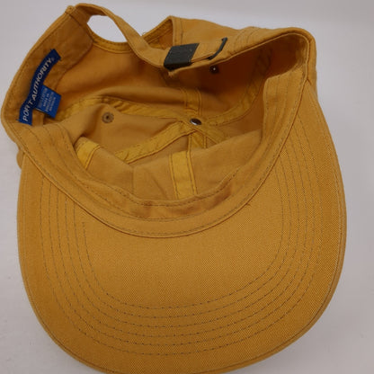Texas Slideback Baseball Cap Yellow OS Adjustable Embroidered Port Authority