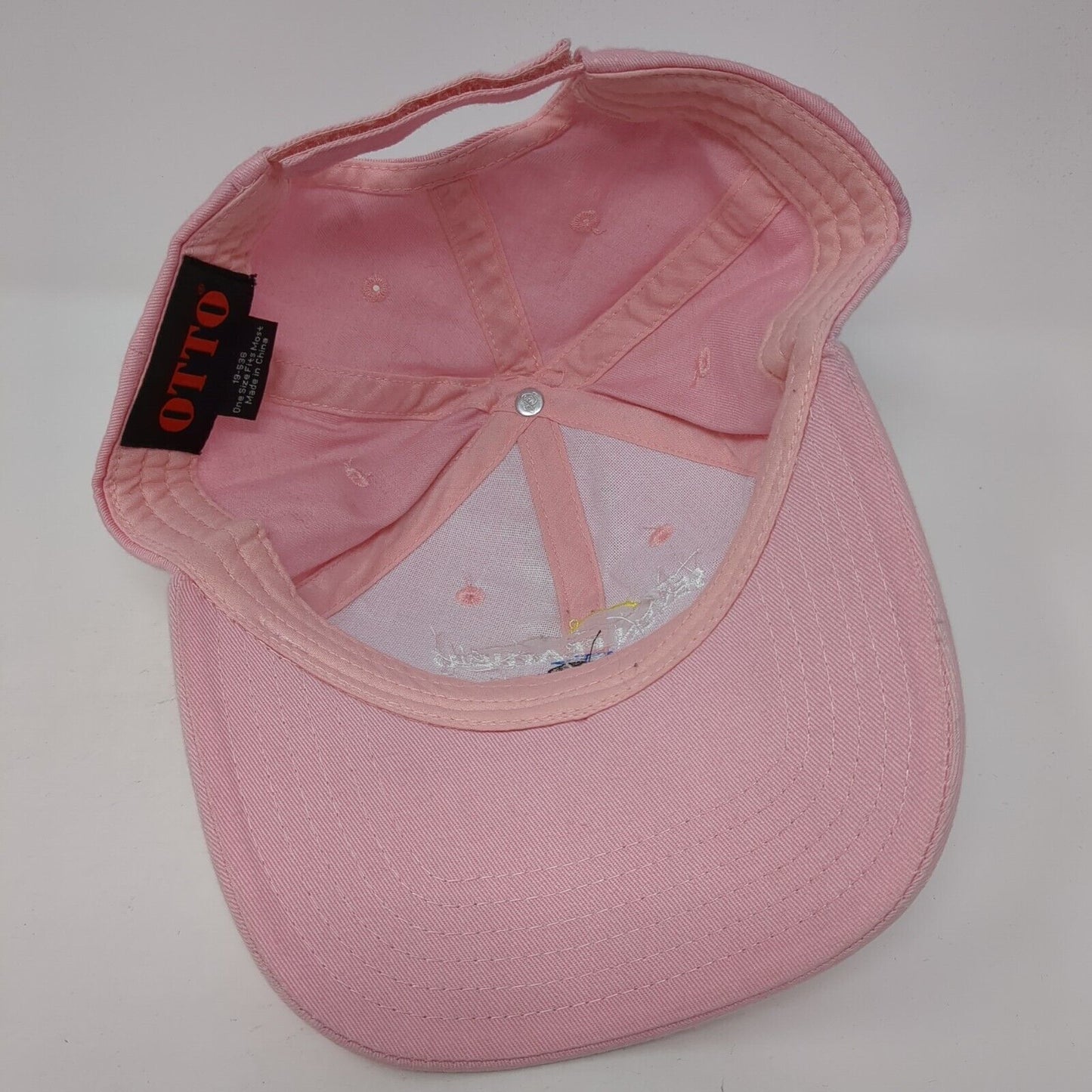 Seven Feather RV Resort Canyonville Oregon Strapback Hat Pink OS Adjustable Otto