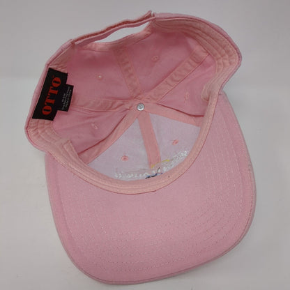 Seven Feather RV Resort Canyonville Oregon Strapback Hat Pink OS Adjustable Otto