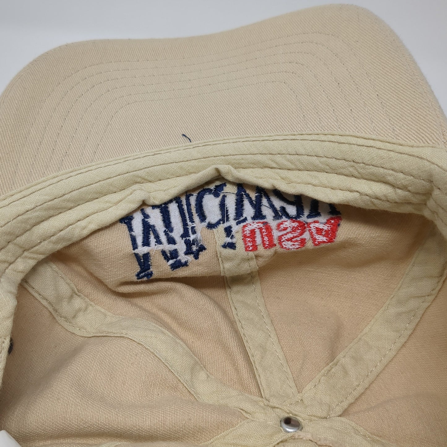 USA Midway Since 1977 Baseball Cap Beige One Size Adjustable Embroidered Cotton